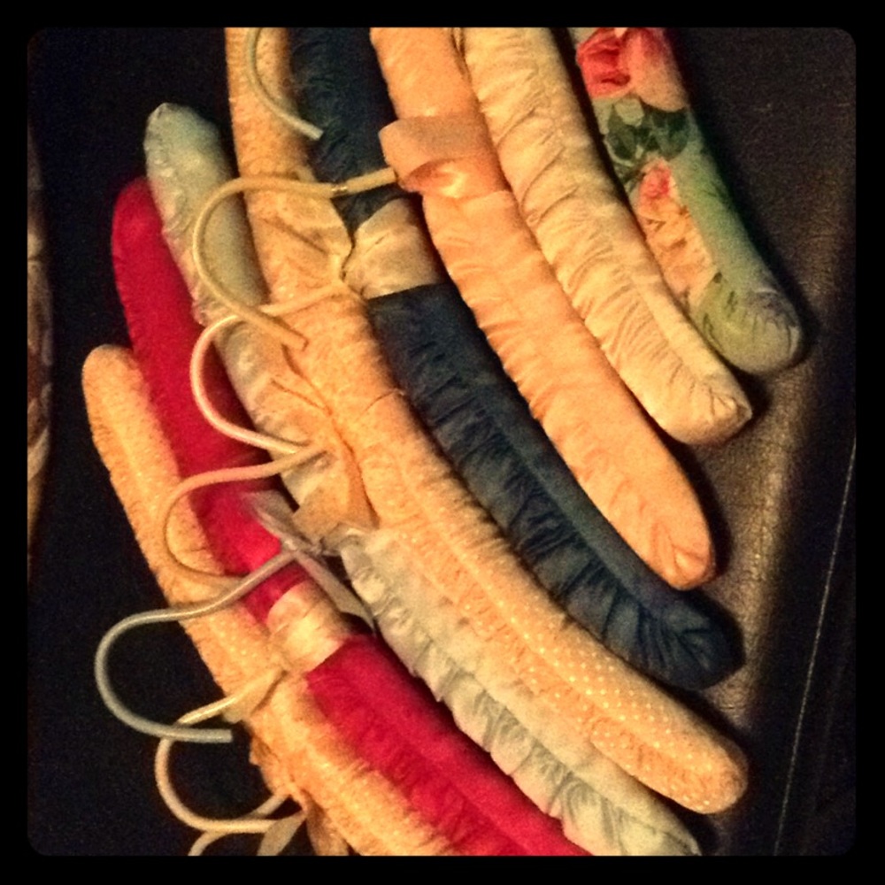 Satin covered hangers